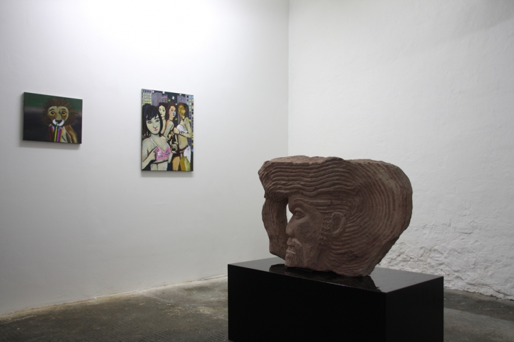 <p>Stefan Rincks Lehrplan des Lebens - life would<br />suck without it<br /><br />2009<br />Exhibition view<br />Cruise & Callas</p>